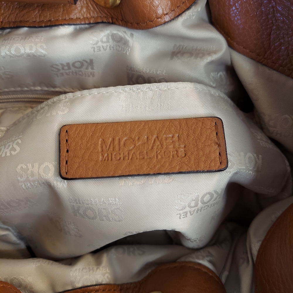 Michael Kors Tan Leather Ring Tassel Tote - Picture 10 of 16